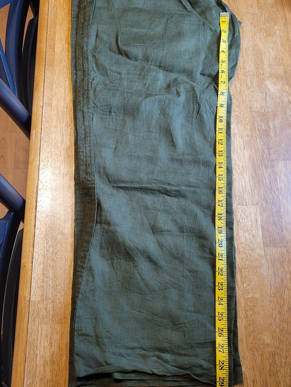 Quince Relaxed Olive Drawstring Linen Blend Pants. Never Worn. - Picture 7 of 7